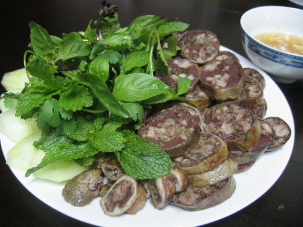 Hình ảnh dồi luộc