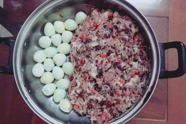 Làm nhân bánh bao