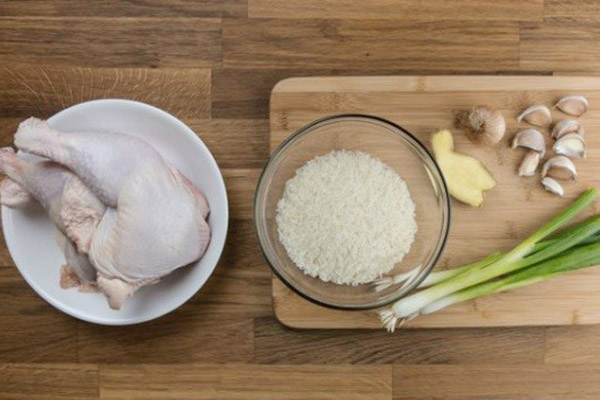 nguyên liệu làm cơm gà Hội An