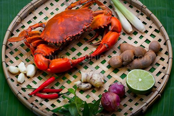 Nguyên liệu làm cua rang me