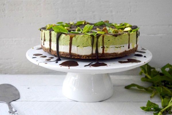 Trình bày Matcha Cheese Cake