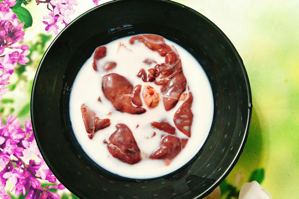 gan ngâm sữa tươi