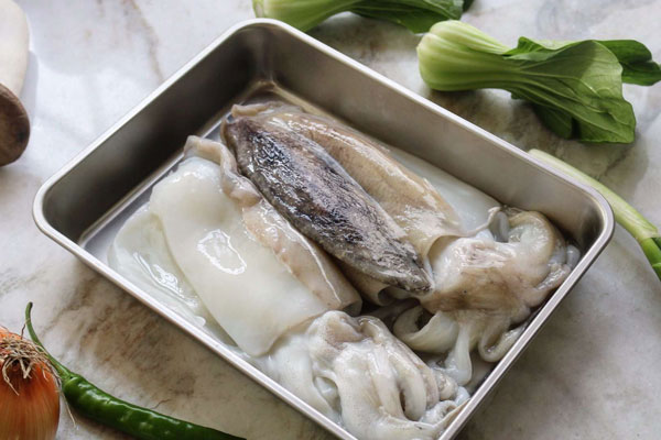 Khử tanh cho mực