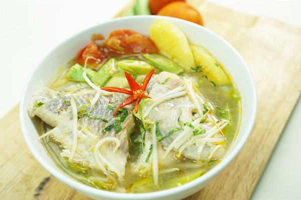 Cách nấu canh chua cá diêu hồng