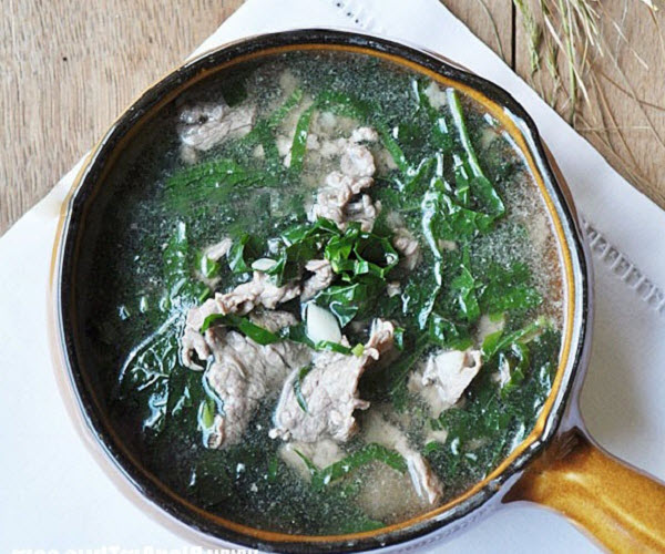 canh thịt bò lá lốt