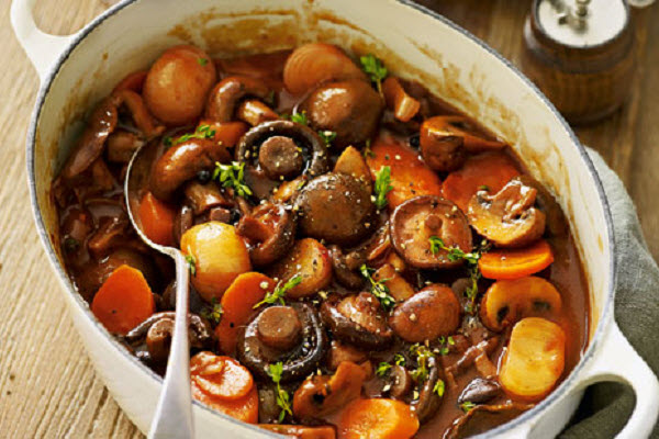 Nấm kho cà rốt chay