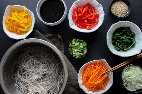 Nguyên liệu làm miến trộn hàn quốc