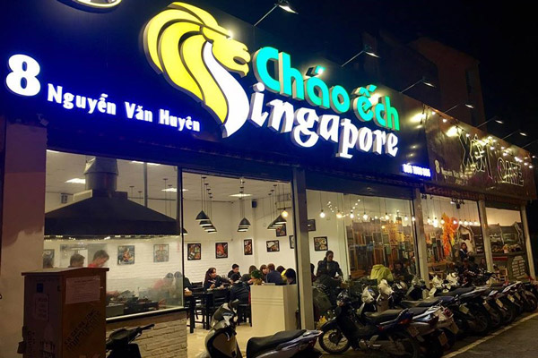 mở quán cháo ếch Singapore