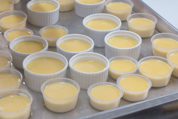 Bánh Flan đã lên khuôn