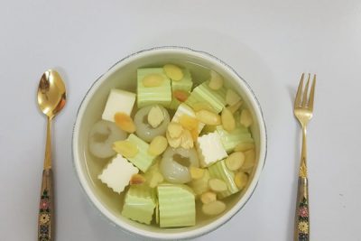 Chè khúc bạch trà xanh