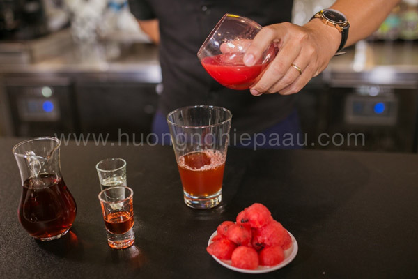 Pha trà dưa hấu ngon
