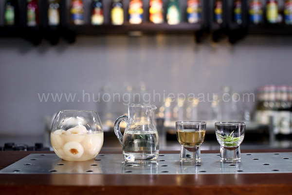 Nguyên liệu làm món mocktail vải