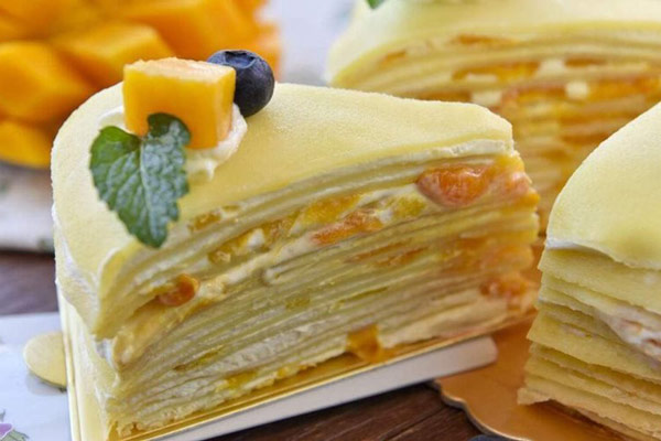 cách làm bánh crepe xoài