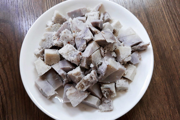 Khoai môn đã được hấp chín